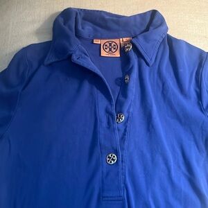 Tory Burch blue collared shirt